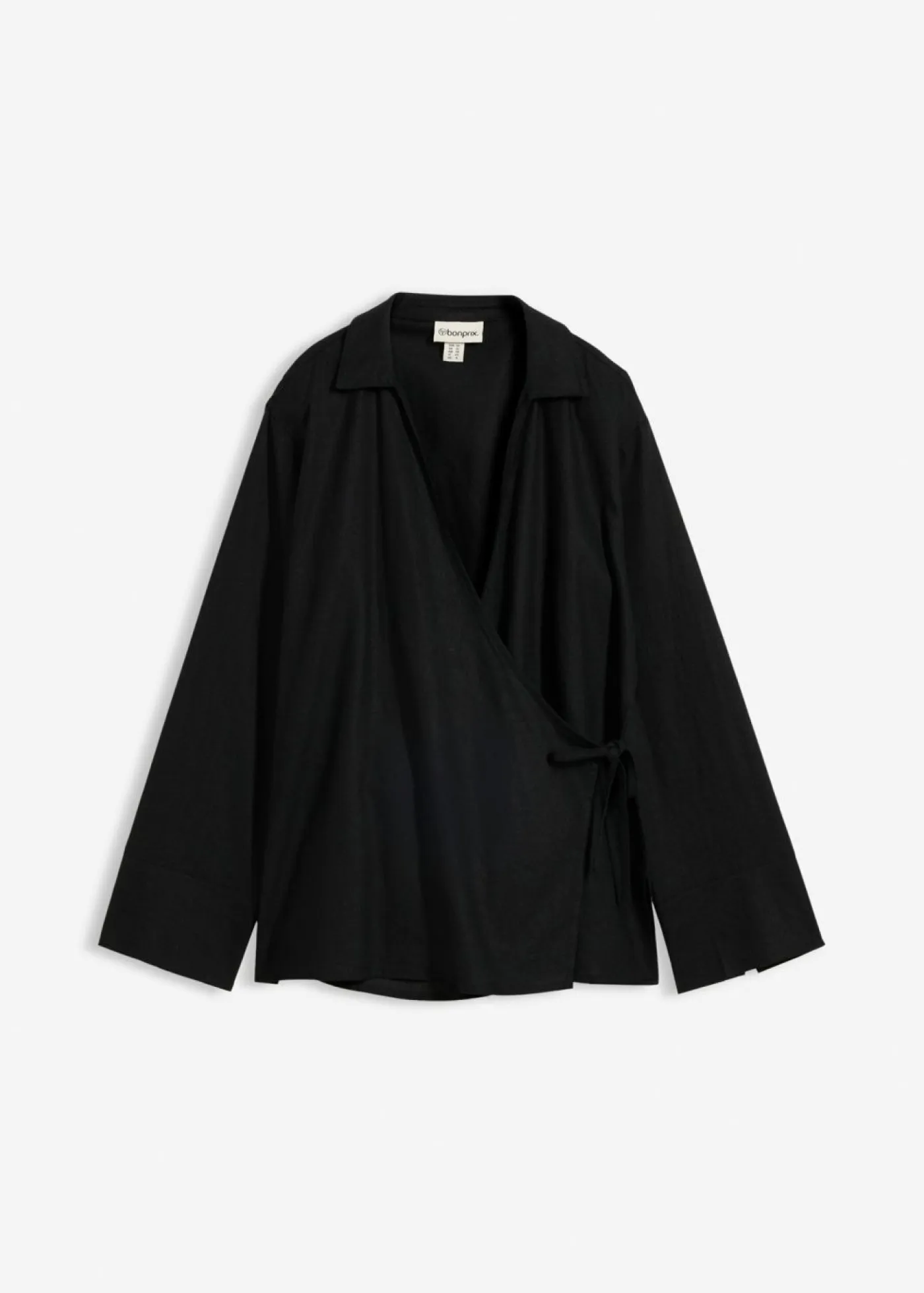 New Blusa cruzada de mezcla de lino Mujer Conjuntos De Ropa|Camisas Y Blusas