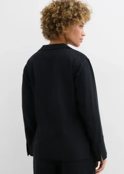 New Blusa cruzada de mezcla de lino Mujer Conjuntos De Ropa|Camisas Y Blusas