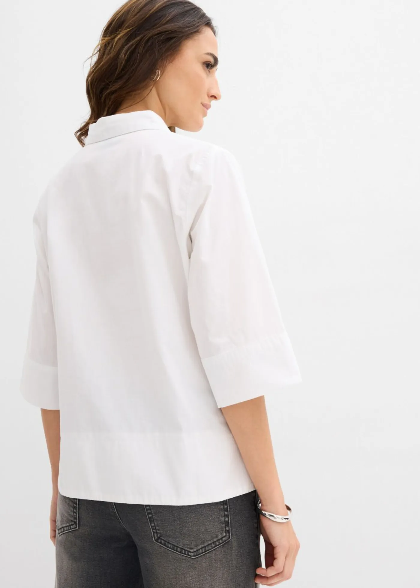 Hot Blusa de algodón orgánico puro Mujer Camisas Y Blusas