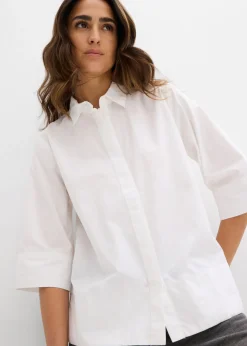 Hot Blusa de algodón orgánico puro Mujer Camisas Y Blusas