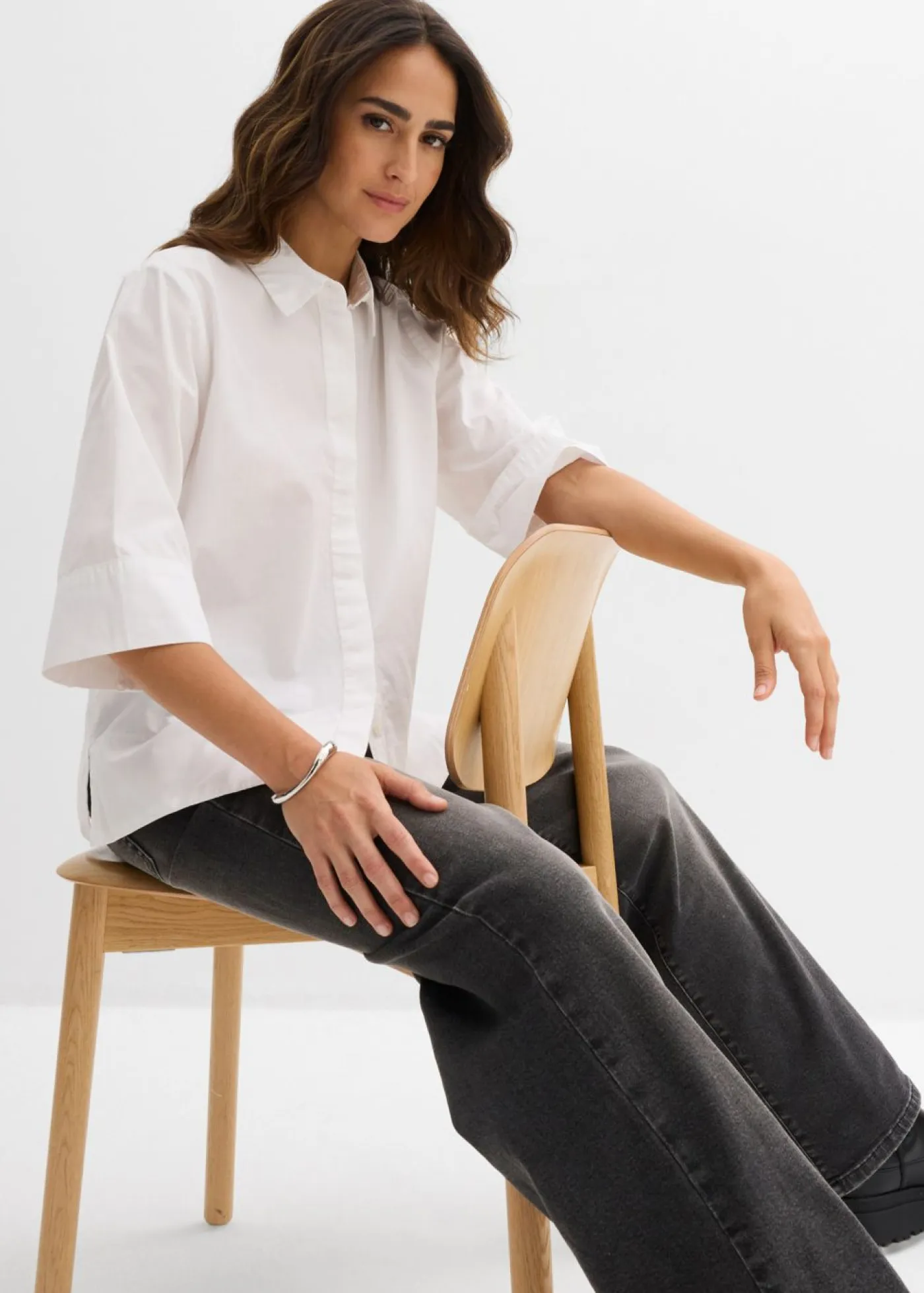 Hot Blusa de algodón orgánico puro Mujer Camisas Y Blusas