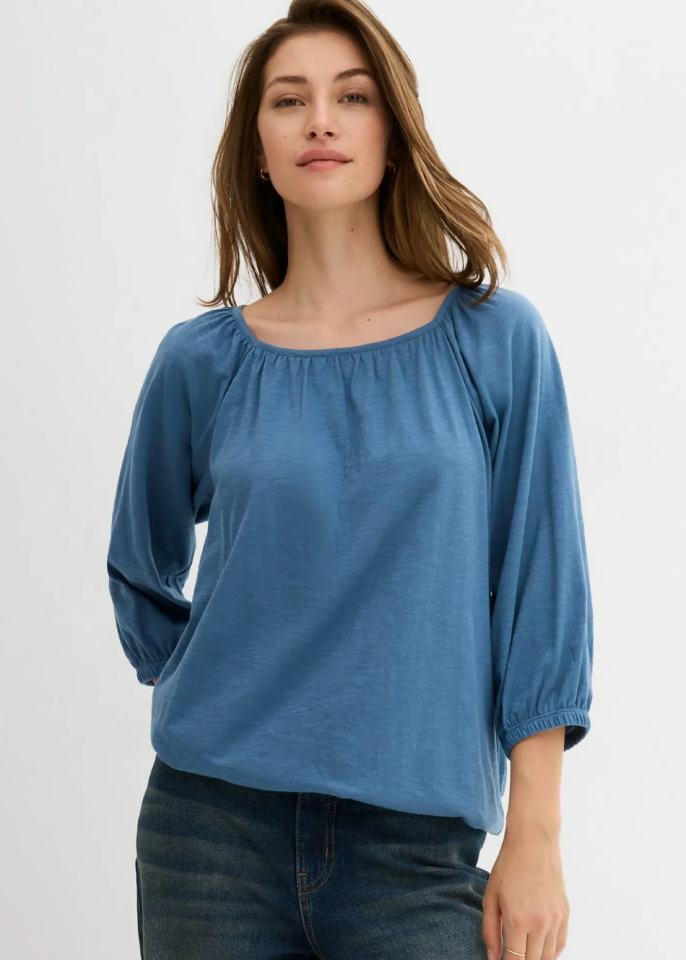 Hot Blusa de algodón orgánico puro Mujer Camisetas