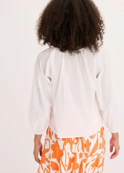 Hot Blusa de algodón orgánico puro Mujer Camisas Y Blusas