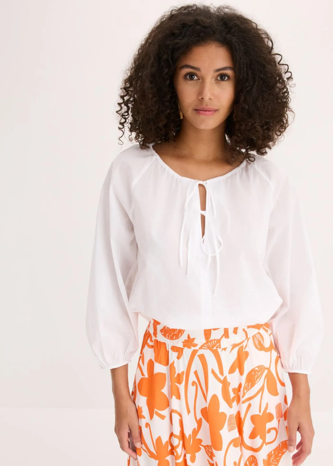 Hot Blusa de algodón orgánico puro Mujer Camisas Y Blusas