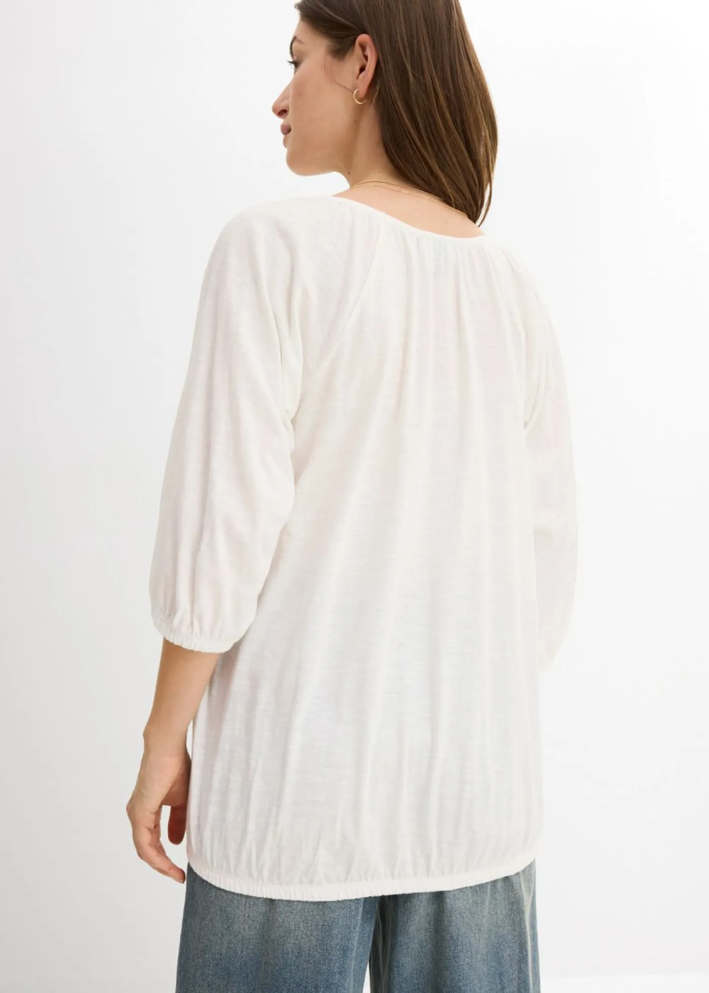 Outlet Blusa de algodón orgánico puro Mujer Camisetas