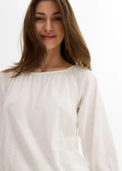 Outlet Blusa de algodón orgánico puro Mujer Camisetas