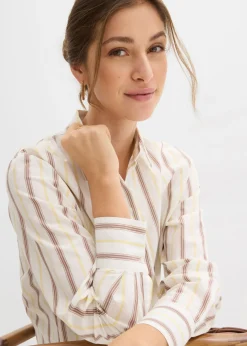 Blusa de algodón puro Mujer Esenciales|Camisas Y Blusas