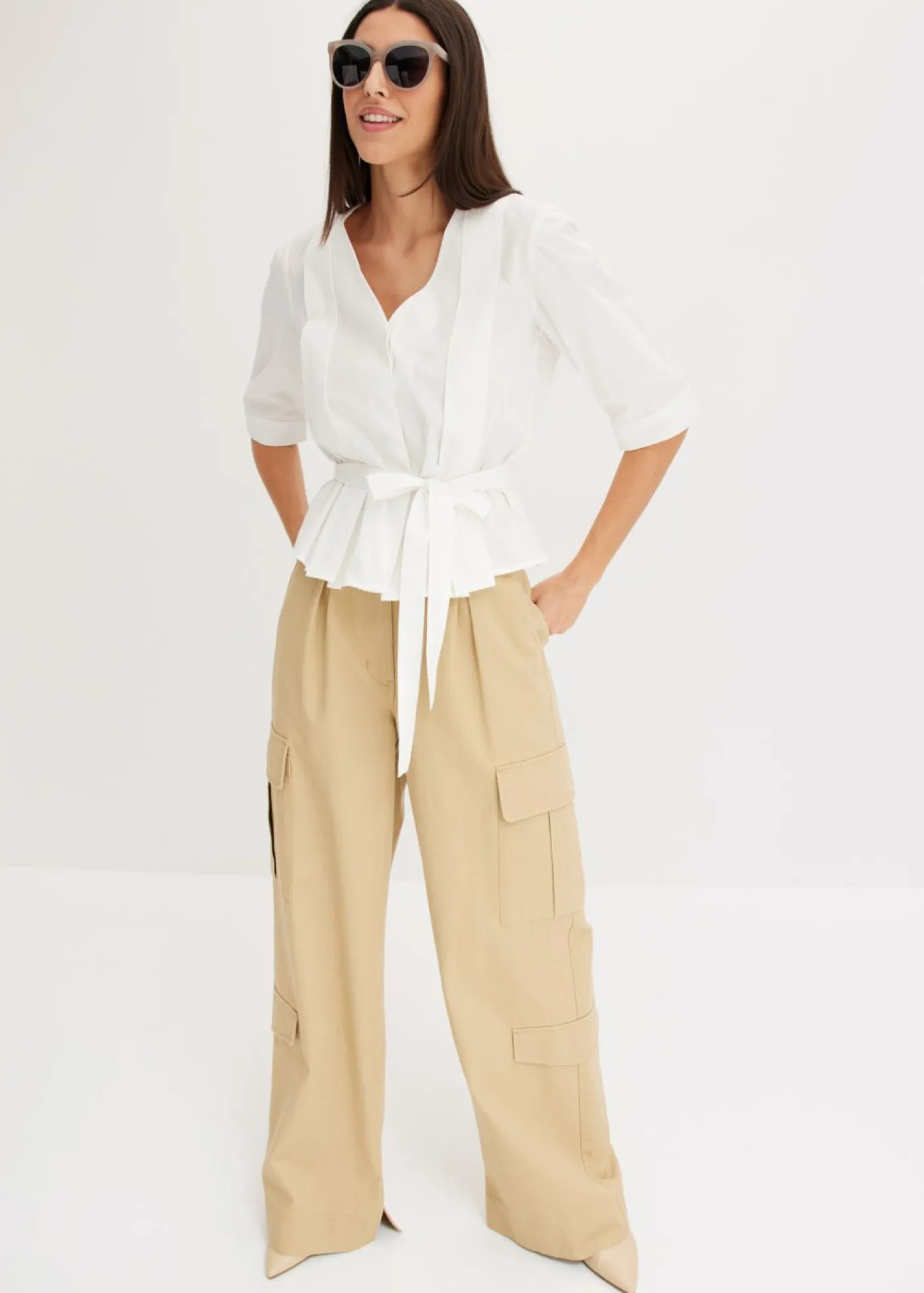 Hot Blusa de algodón puro Mujer Camisas Y Blusas