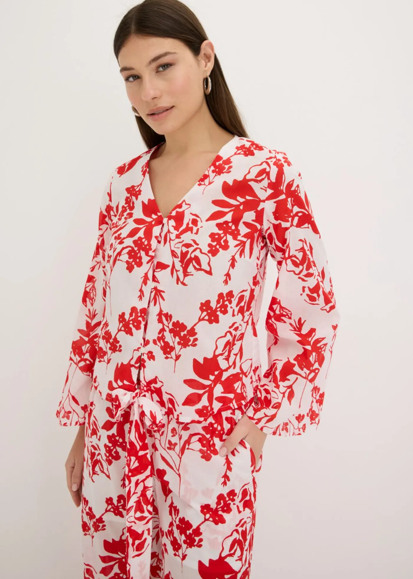 Outlet Blusa de algodón puro Mujer Conjuntos De Ropa|Camisas Y Blusas