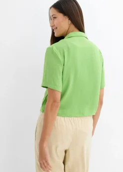 Clearance Blusa de crepé ligero con corte boxy Mujer Camisas Y Blusas