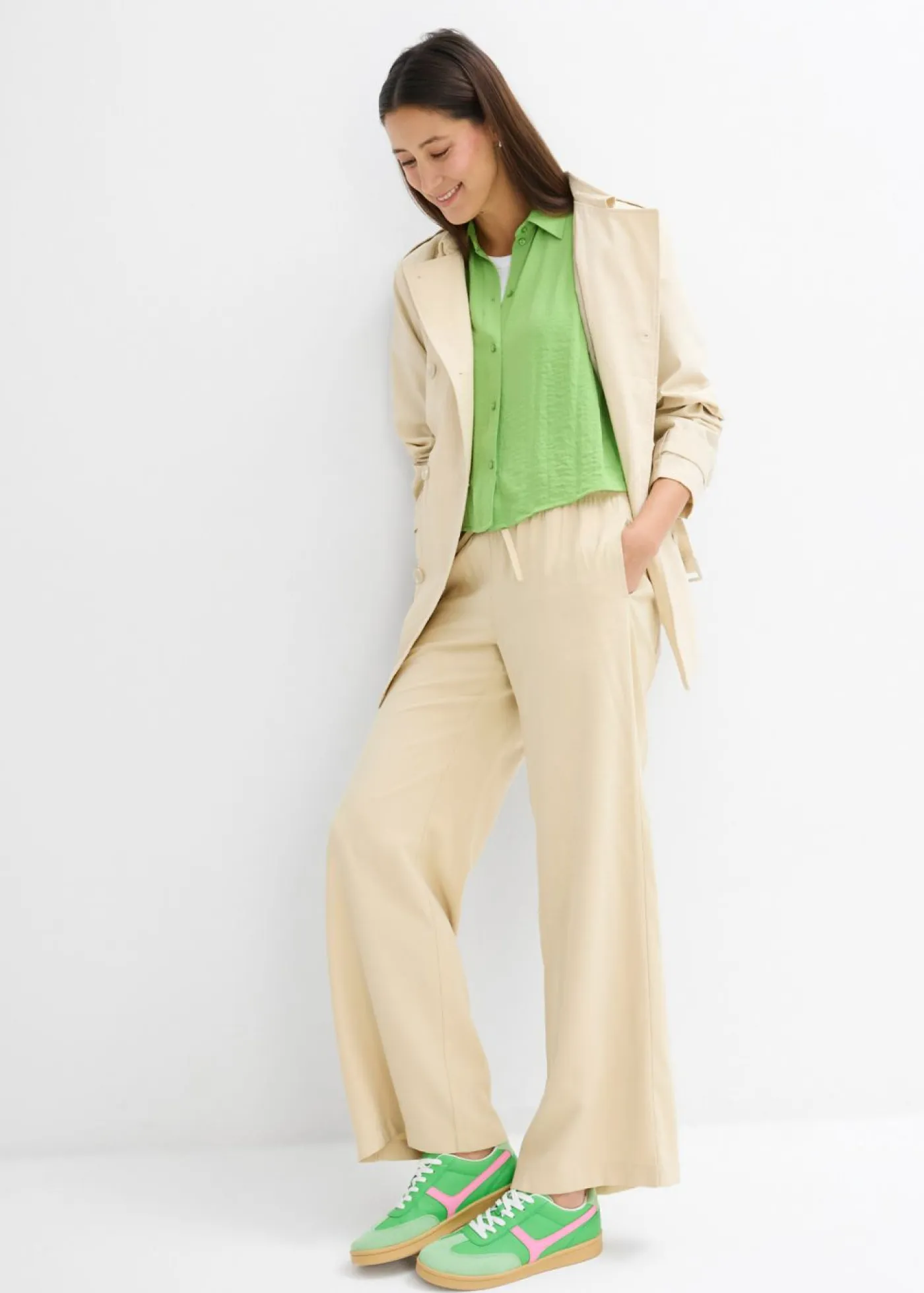 Clearance Blusa de crepé ligero con corte boxy Mujer Camisas Y Blusas