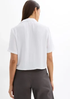 Best Blusa de crepé ligero con corte boxy Mujer Camisas Y Blusas