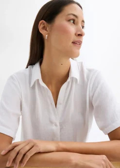 Best Blusa de crepé ligero con corte boxy Mujer Camisas Y Blusas