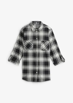 Blusa de cuadros de algodón puro Mujer Camisas Y Blusas