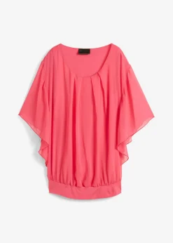 Best Blusa de gasa con camiseta interior Mujer Camisas Y Blusas|Novedades
