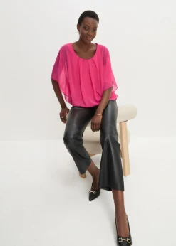 Best Blusa de gasa con camiseta interior Mujer Camisas Y Blusas|Novedades