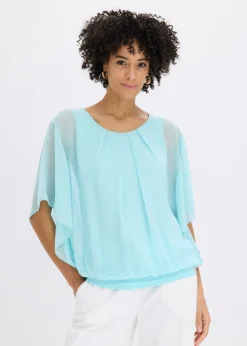 Discount Blusa de gasa con camiseta interior Mujer Camisas Y Blusas|Novedades
