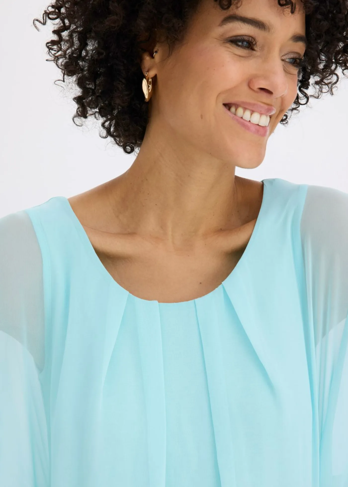 Discount Blusa de gasa con camiseta interior Mujer Camisas Y Blusas|Novedades