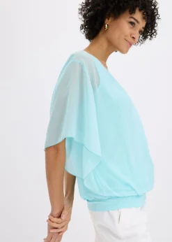 Discount Blusa de gasa con camiseta interior Mujer Camisas Y Blusas|Novedades