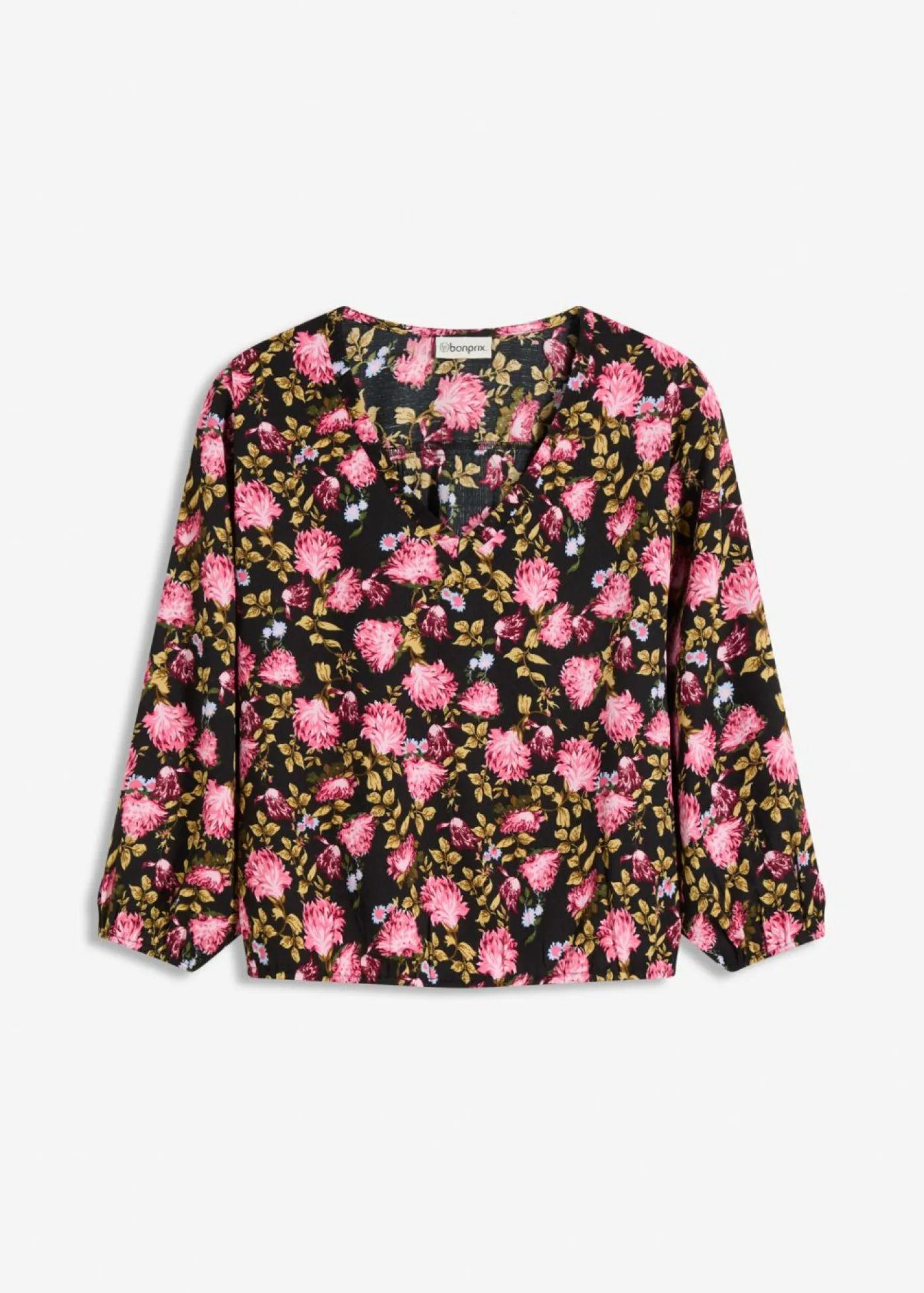 New Blusa de gasa con fruncido en el bajo Mujer Camisas Y Blusas