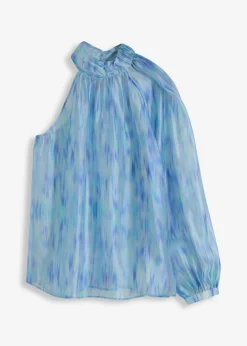 New Blusa de gasa con un hombro al descubierto Mujer Camisas Y Blusas