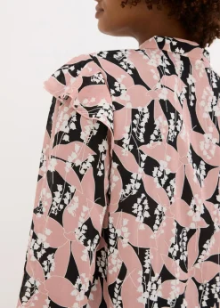 Clearance Blusa de gasa con volantes Mujer Camisas Y Blusas