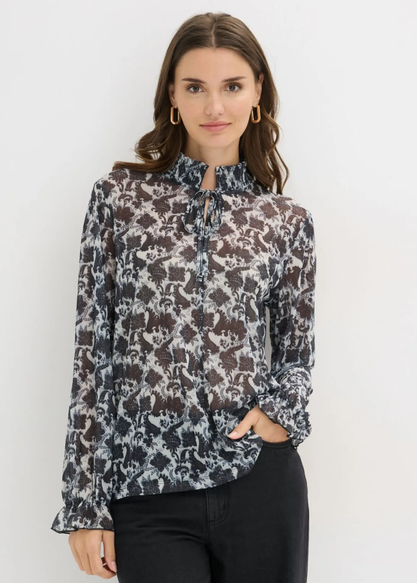 Sale Blusa de malla fina Mujer Camisetas