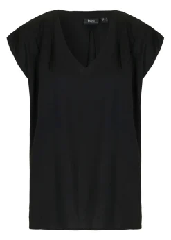 Best Blusa de manga corta con escote en V Mujer Camisas Y Blusas