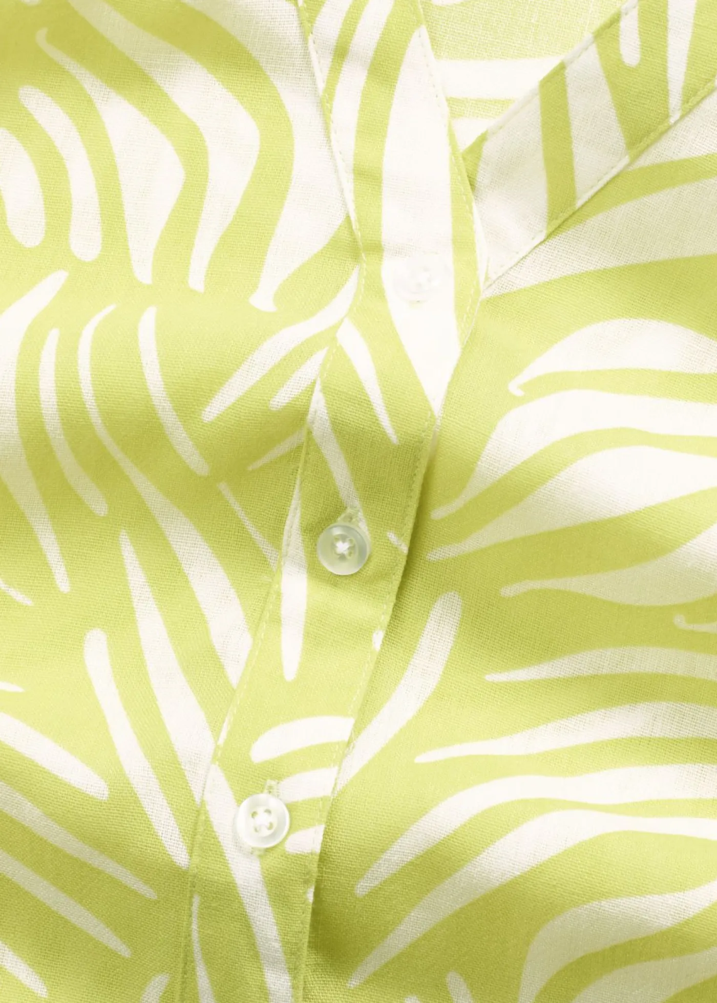 Blusa de manga corta con aspecto de lino Mujer Camisas Y Blusas