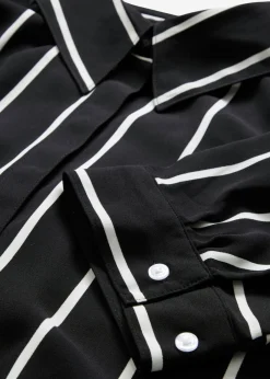 Discount Blusa de manga corta con crepé estructurado Mujer Esenciales|Camisas Y Blusas
