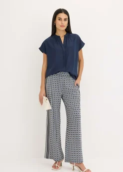 Discount Blusa de manga corta con botones ocultos Mujer Camisas Y Blusas