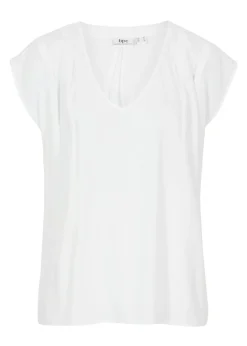 Best Blusa de manga corta con escote en V Mujer Camisas Y Blusas