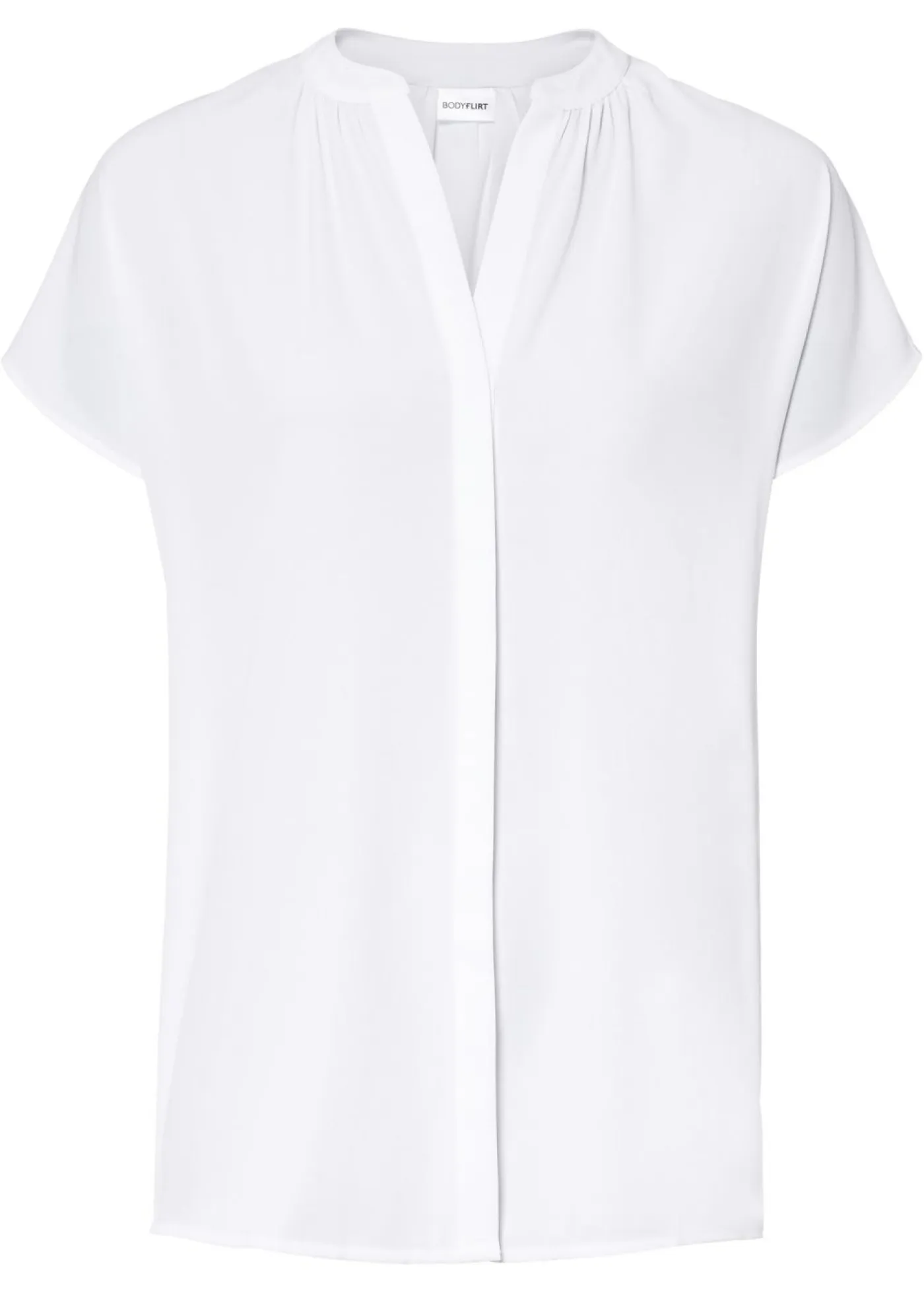 Best Blusa de manga corta con botones ocultos Mujer Camisas Y Blusas