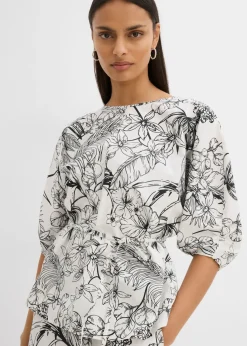 Hot Blusa de manga corta de algodón puro Mujer Esenciales|Camisas Y Blusas