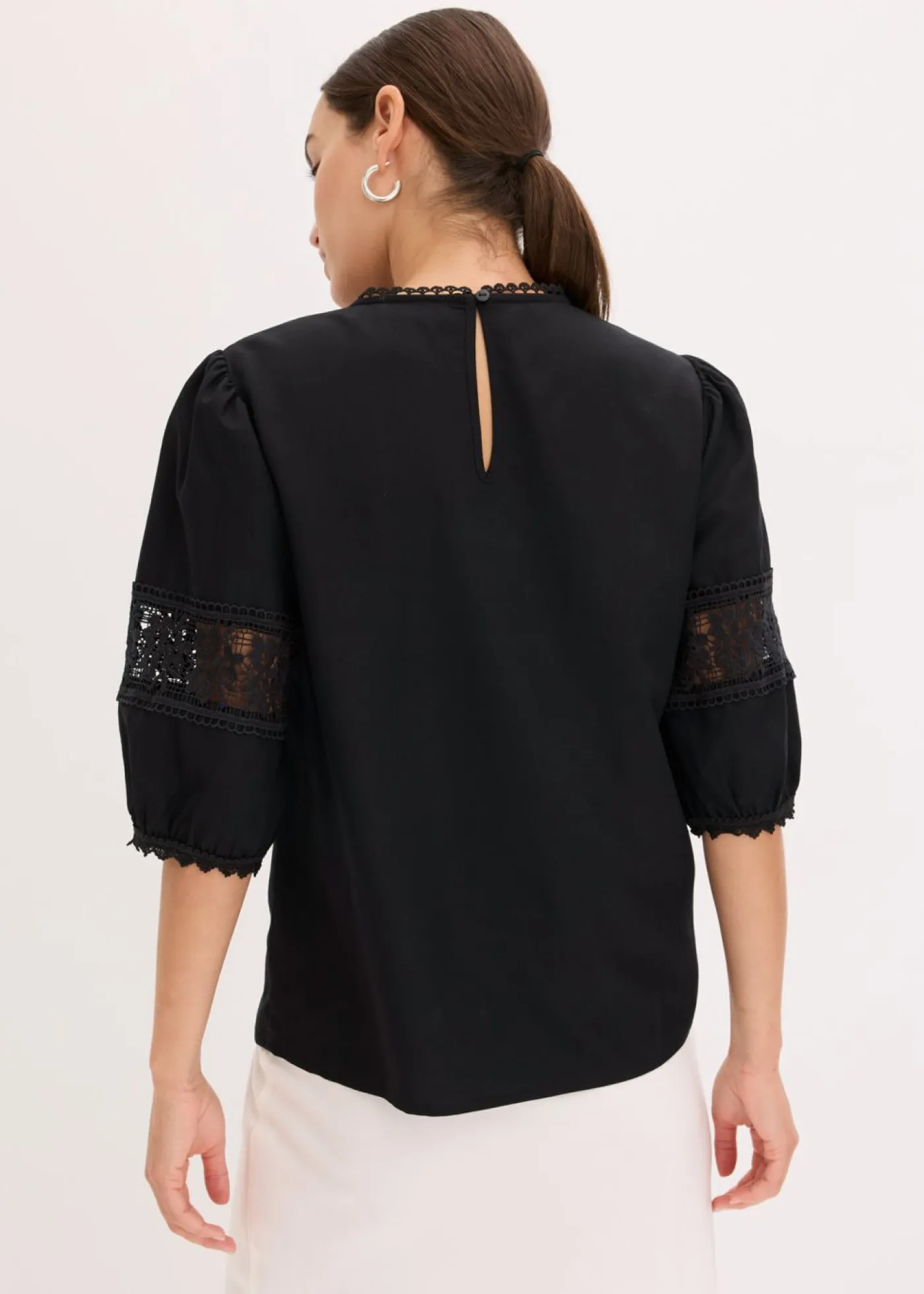 Online Blusa de manga corta de lino Mujer Camisas Y Blusas