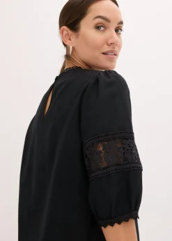 Online Blusa de manga corta de lino Mujer Camisas Y Blusas