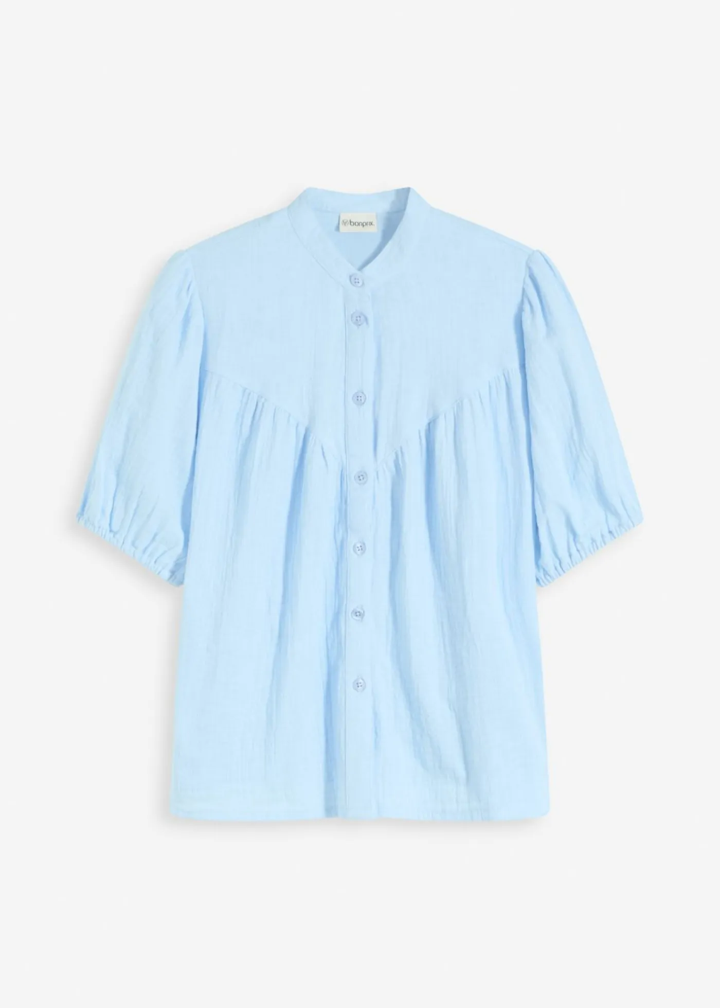 Hot Blusa de manga corta de muselina Mujer Camisas Y Blusas