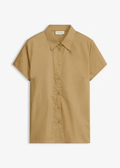 Best Blusa de manga corta de popelín Mujer Camisas Y Blusas