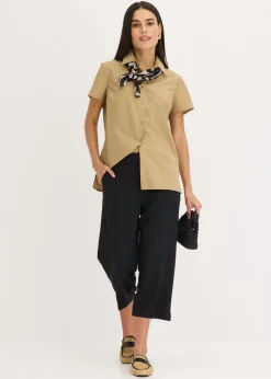 Best Blusa de manga corta de popelín Mujer Camisas Y Blusas