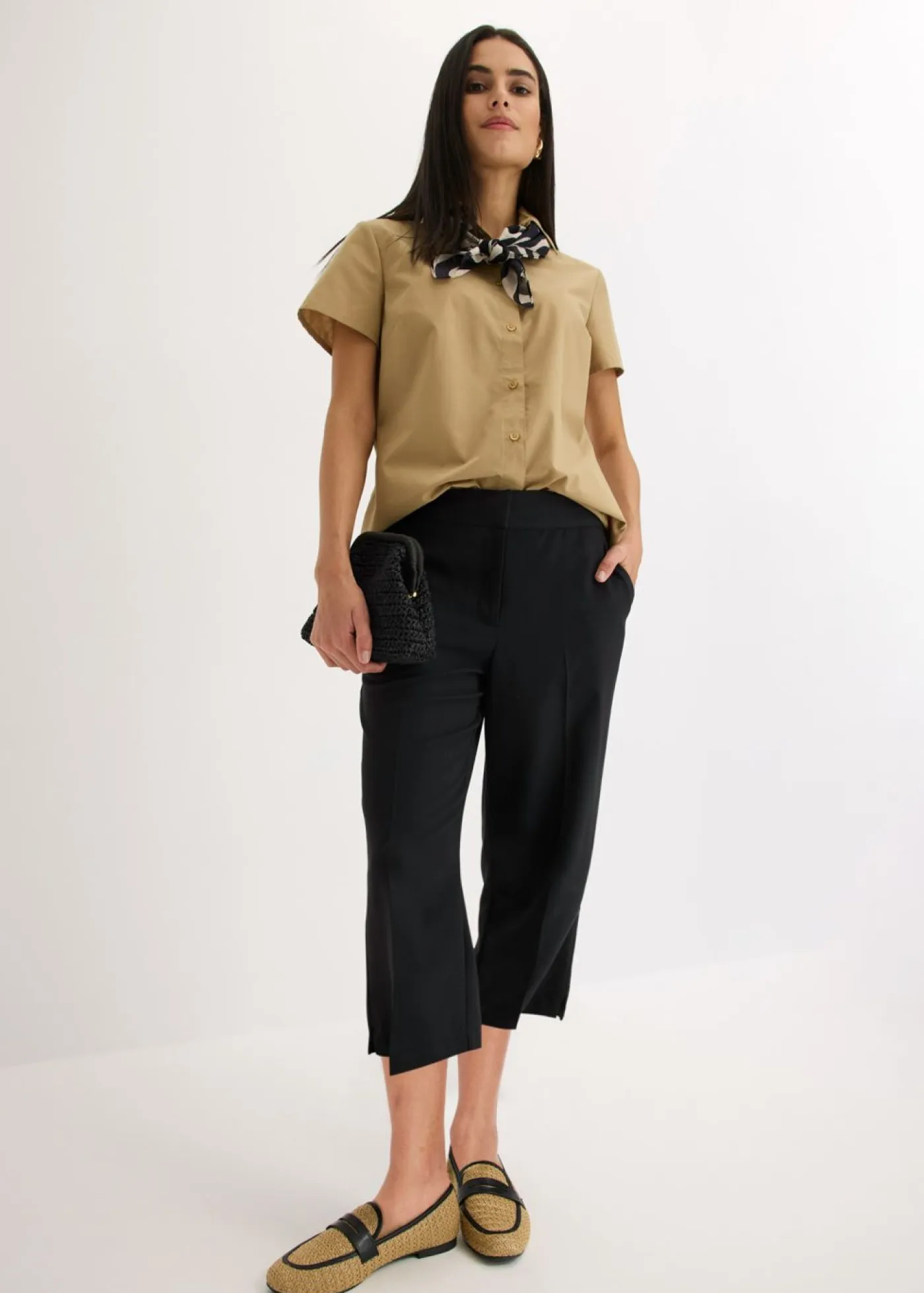 Best Blusa de manga corta de popelín Mujer Camisas Y Blusas