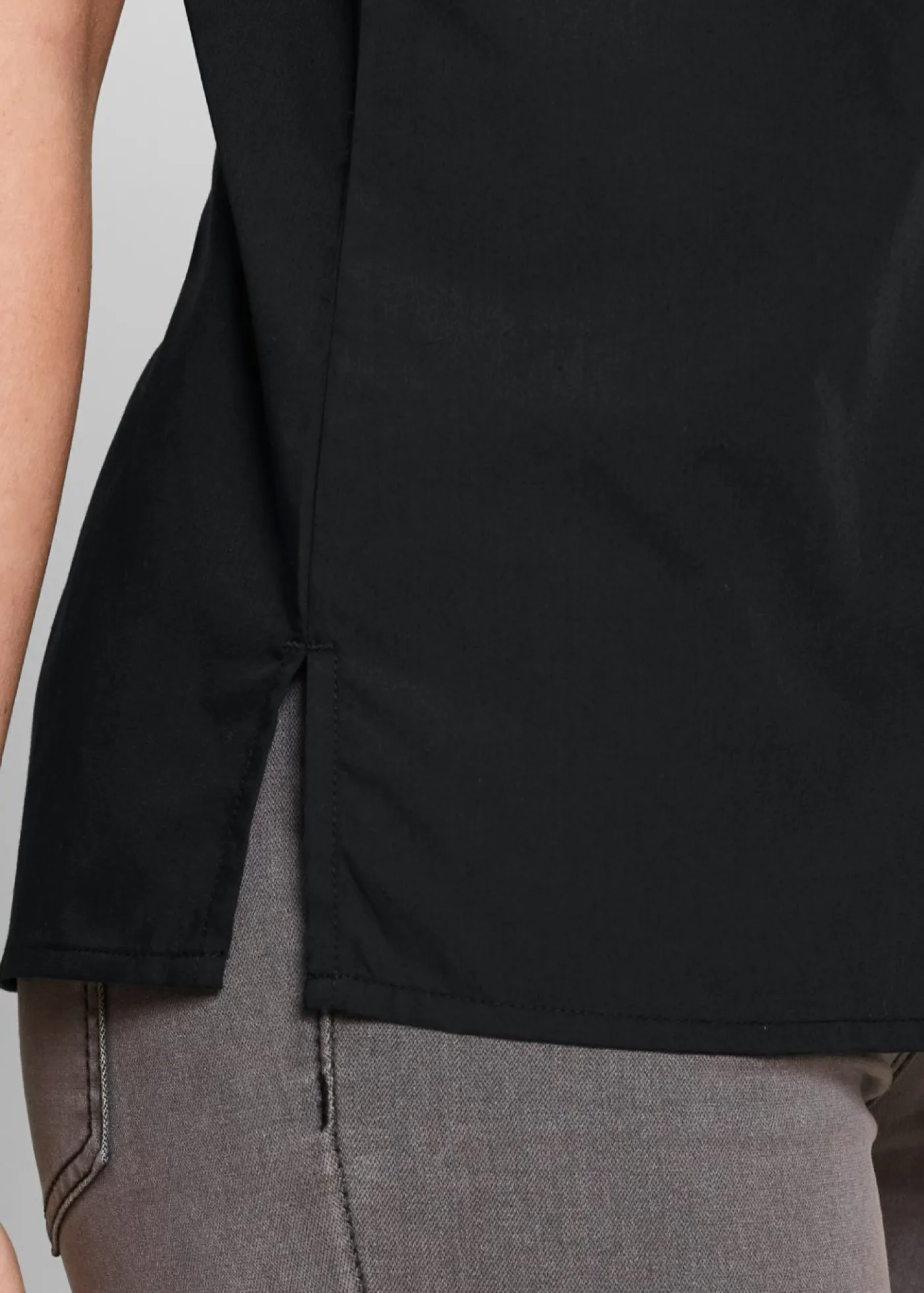 Discount Blusa de manga corta de popelín Mujer Camisas Y Blusas