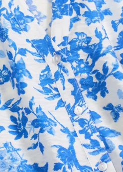 Outlet Blusa de manga corta de suave mezcla de viscosa Mujer Camisas Y Blusas