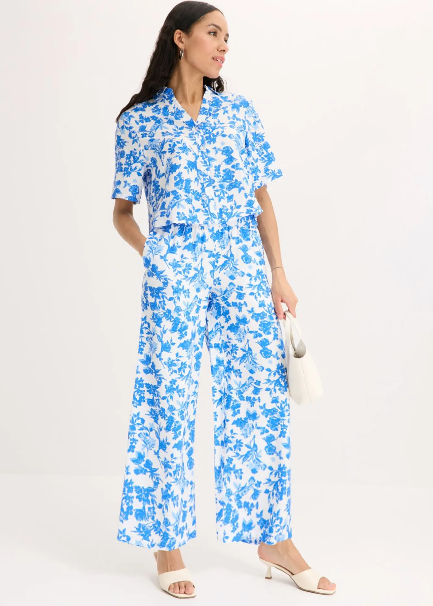 Outlet Blusa de manga corta de suave mezcla de viscosa Mujer Camisas Y Blusas
