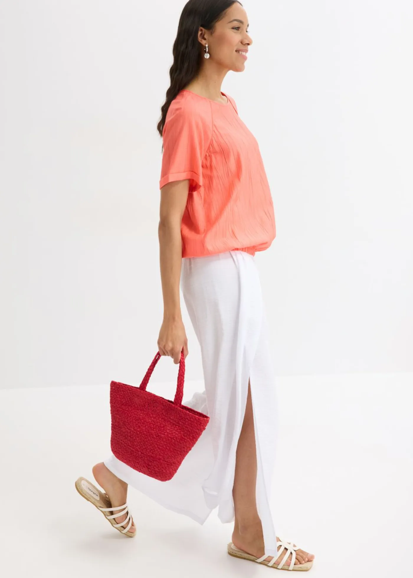 Discount Blusa de manga corta de suave mezcla de viscosa Mujer Camisas Y Blusas