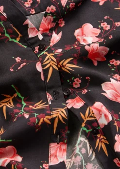 Clearance Blusa de manga corta de viscosa pura Mujer Camisas Y Blusas|Novedades