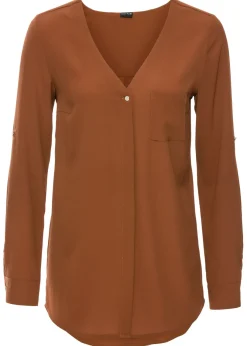 Hot Blusa de manga larga Mujer Camisas Y Blusas