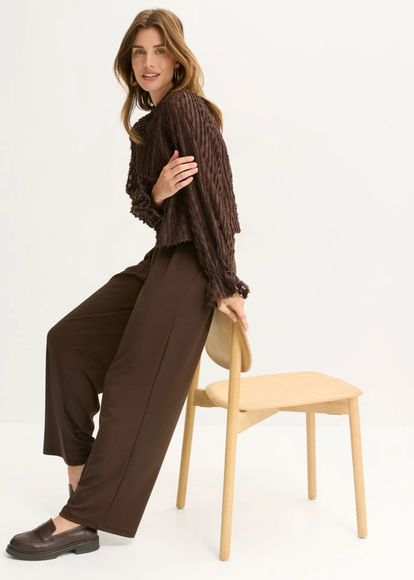 New Blusa de material estructurado Mujer Camisas Y Blusas