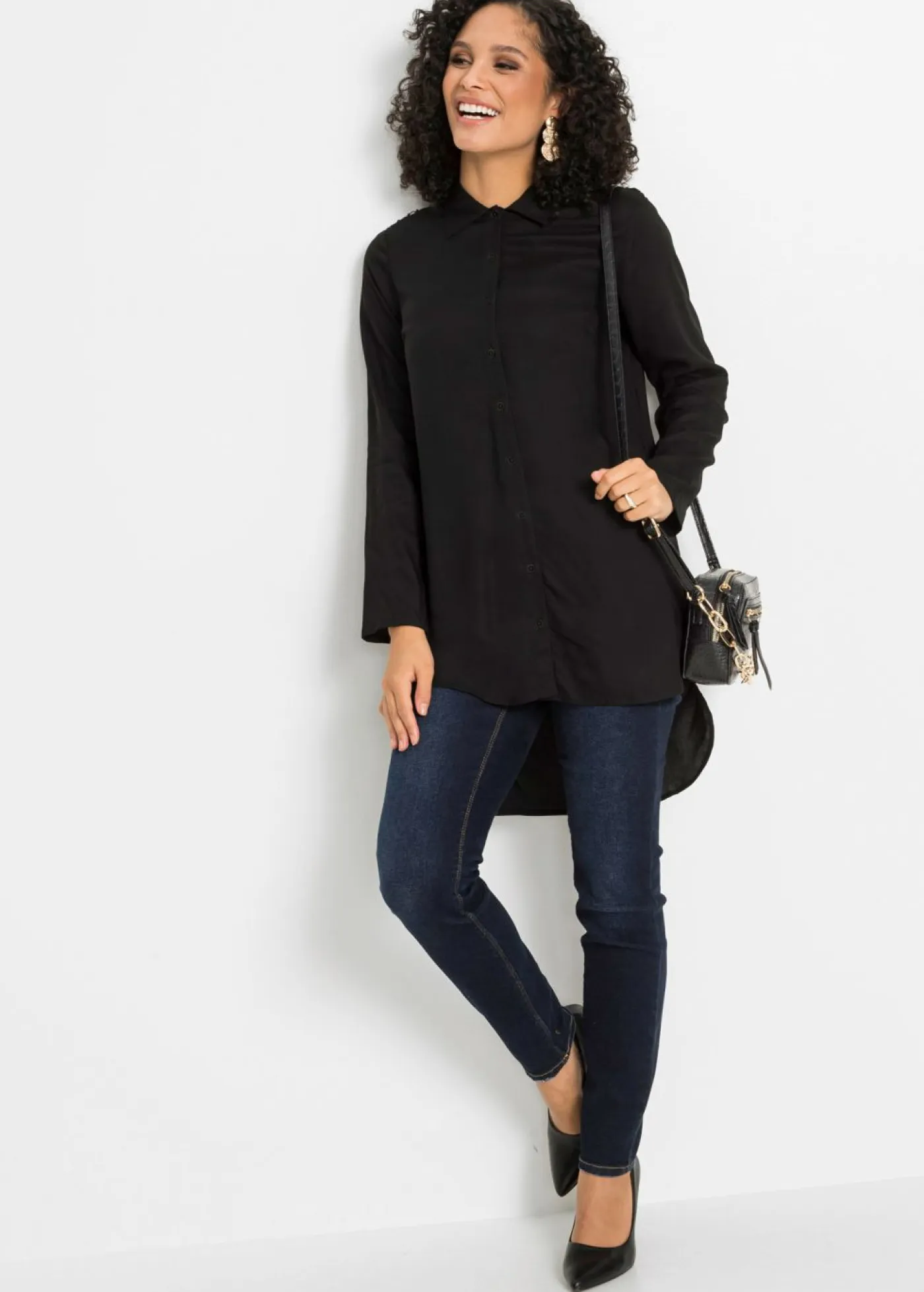 New Blusa de mezcla de algodón y viscosa Mujer Camisas Y Blusas