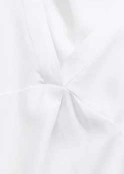 Discount Blusa de mezcla de lino vaporoso Mujer Camisas Y Blusas|Camisetas