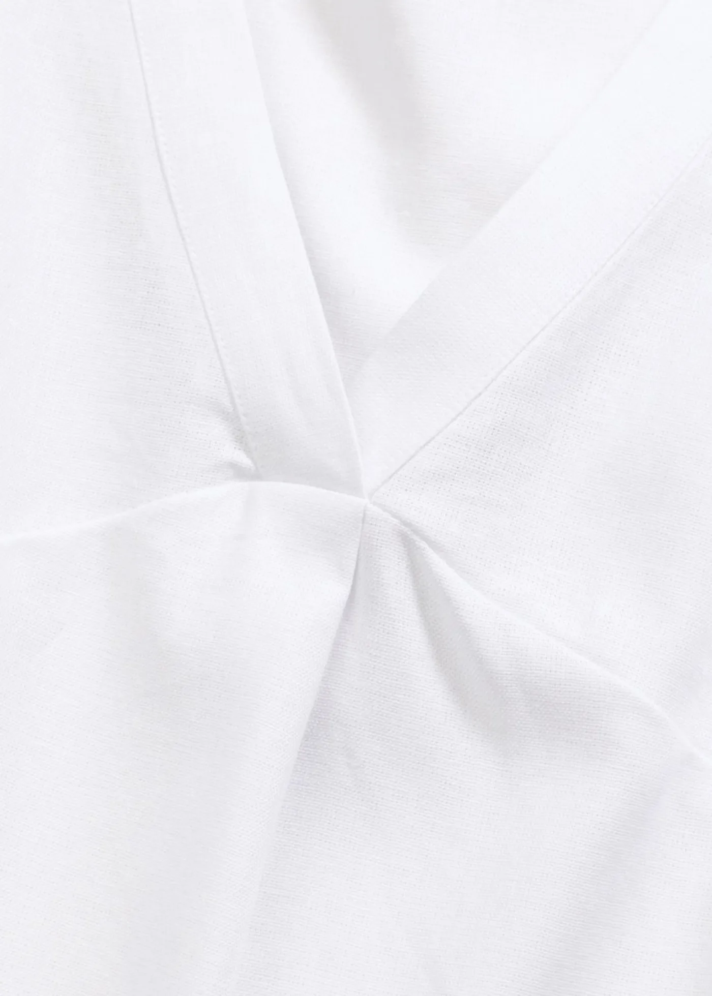 Discount Blusa de mezcla de lino vaporoso Mujer Camisas Y Blusas|Camisetas